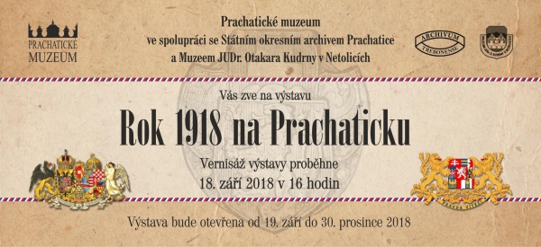 Rok 1918 na Prachaticku