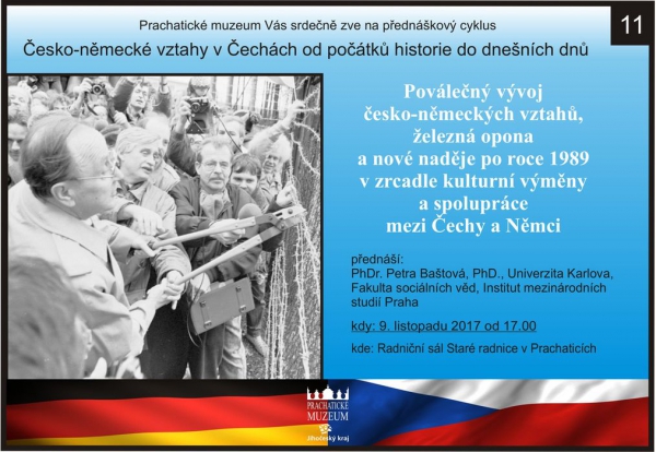Poválečný vývoj česko-německých vztahů. Železná opona a nové naděje po roce 1989 v zrcadle kulturní výměny a spolupráce mezi Čechy a Němci