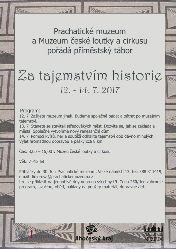 Příměstský tábor Za tajemstvím historie