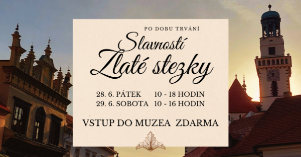 Volný vstup po dobu trvání Slavností Zlaté stezky